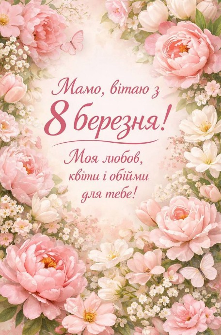 Мамо, з 8 березня!