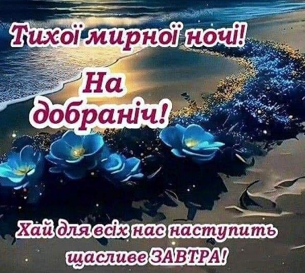 Тихої мирної ночі, хай для всіх нас наступить щасливе завтра!