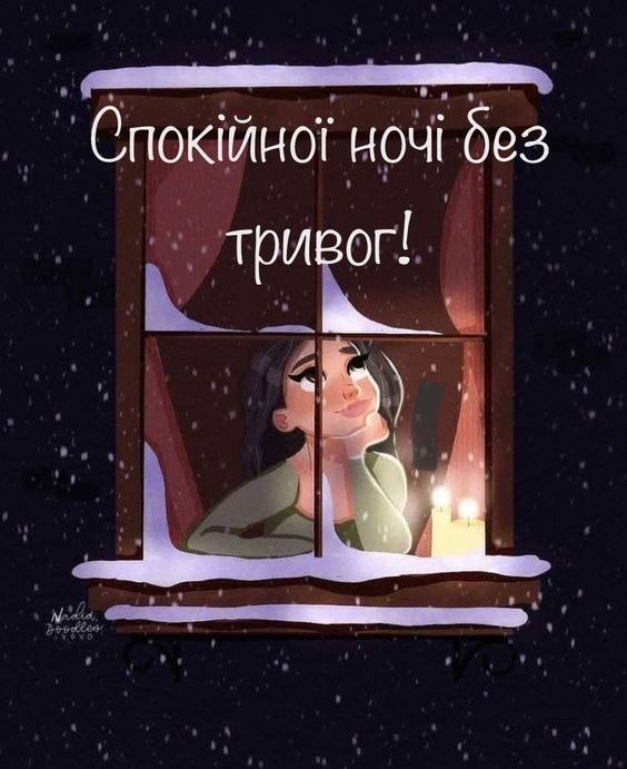 Бажаю всім спокійної ночі, без тривог!