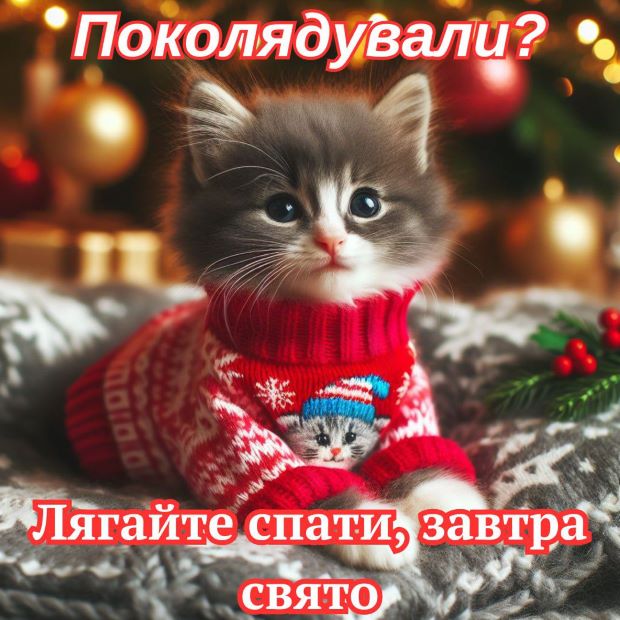 Поколядували? Лягайте спати, завтра свято - Різдво