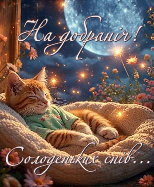 Солоденьких снів!