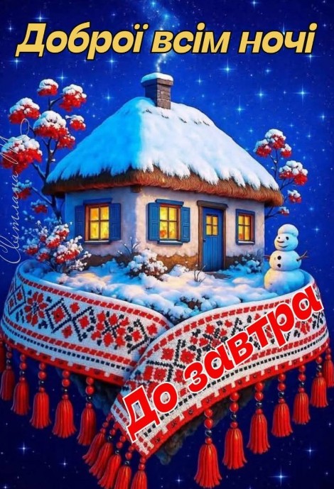 Бажаю вам друзі, тихої ночі! 