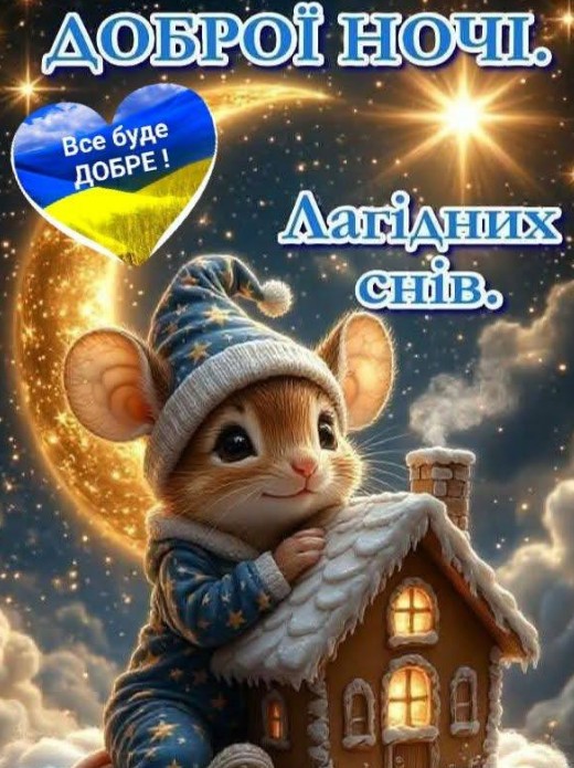 Тихих лагідних снів! Добраніч!