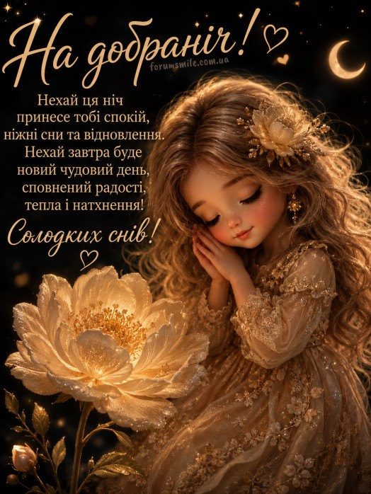 Гарне побажання на ніч