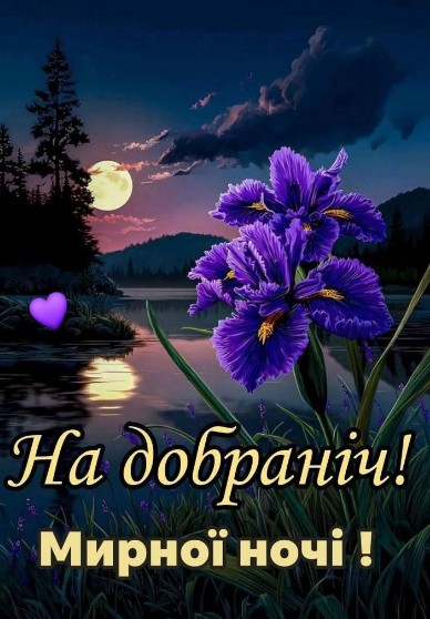 На добраніч! Мирної ночі!