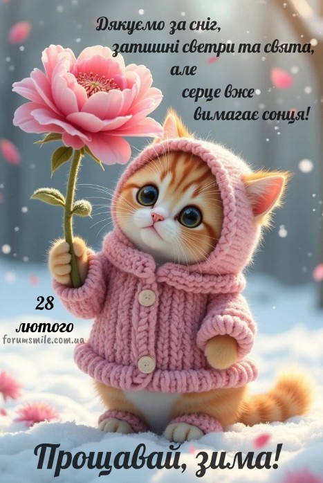 Вітаю з останнім днем Зими!