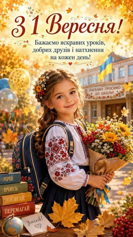 Листівка на 1 вересня: День знань