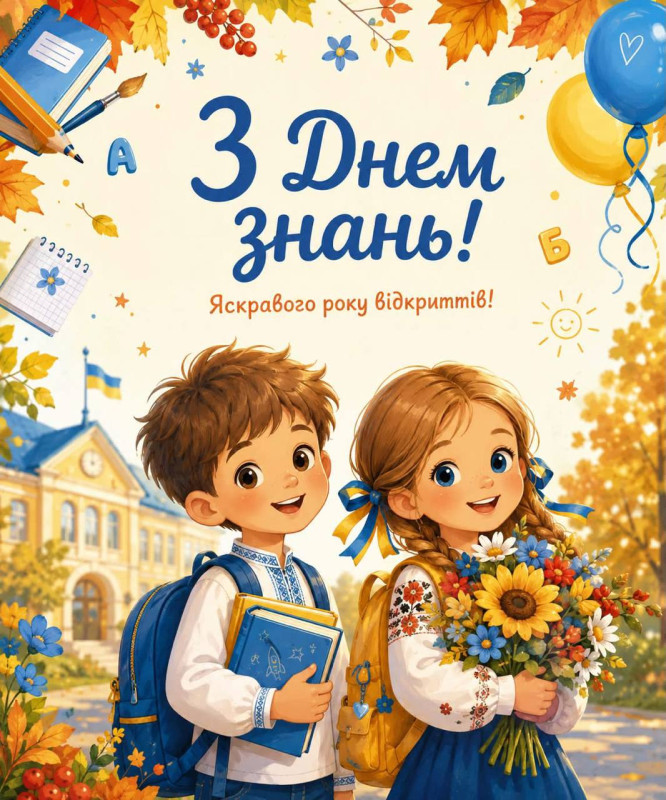 Листівка З Днем знань