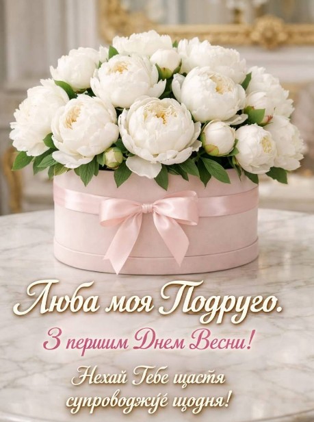 Подруго, з весною тебе!