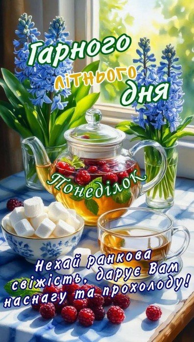 Гарного літнього дня та Понеділок