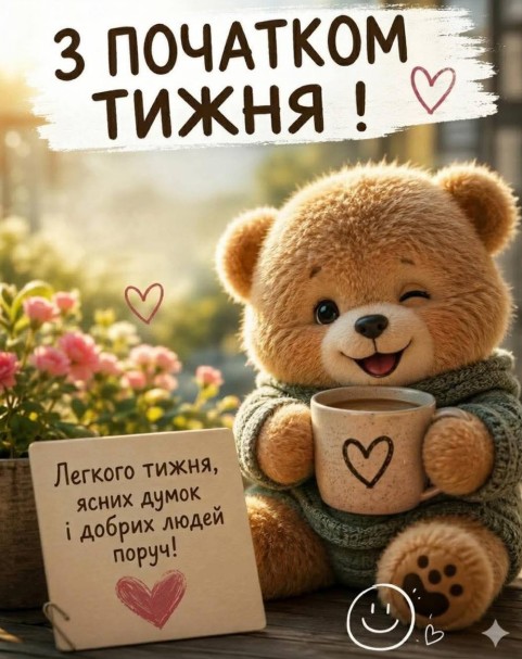 З початком тижня