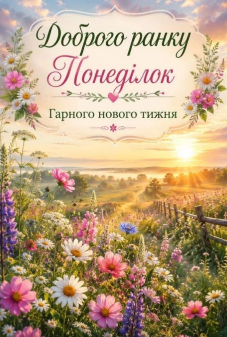 Доброго ранку Понеділок — Гарного нового тижня