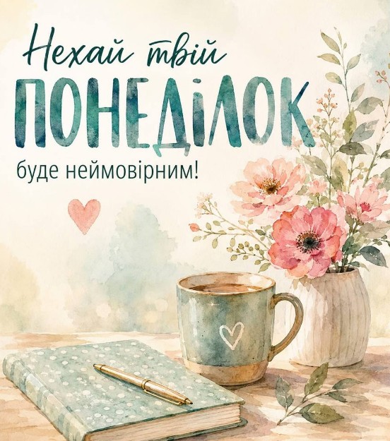Нехай твій понеділок буде неймовірним