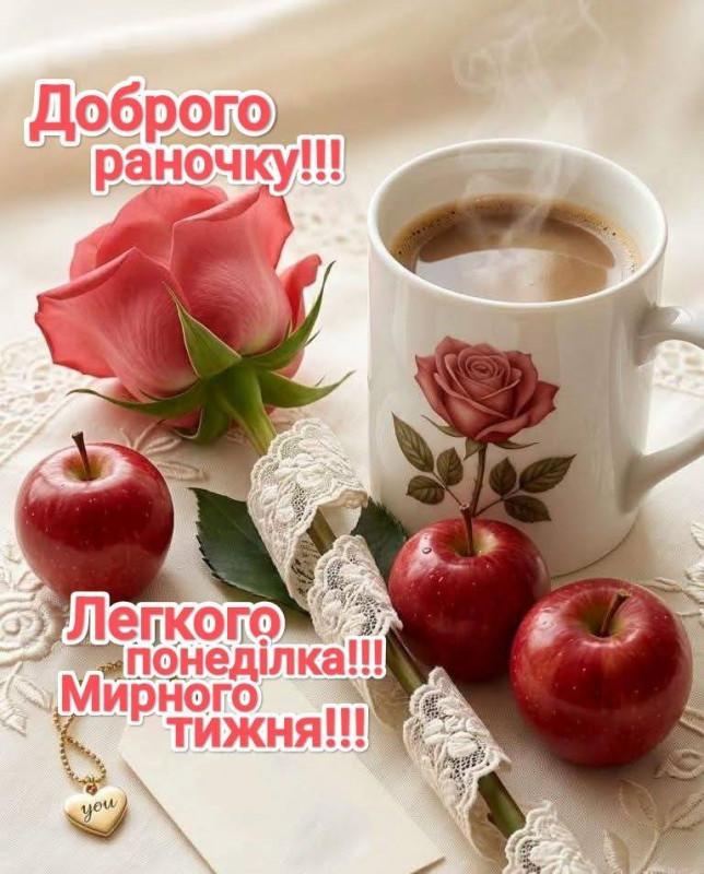 Доброго ранку, легкого понеділка