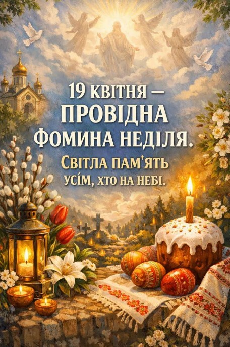Листівка на Провідну неділю: світла пам'ять померлим