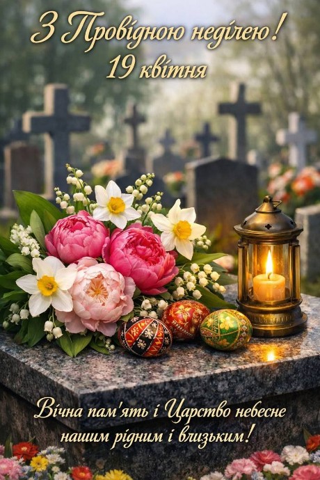 Листівка на Провідну неділю: Вічна пам'ять рідним