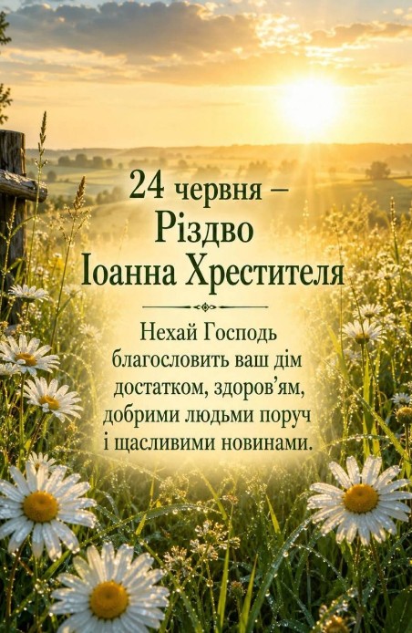 Різдво Іоанна Хрестителя 24 червня