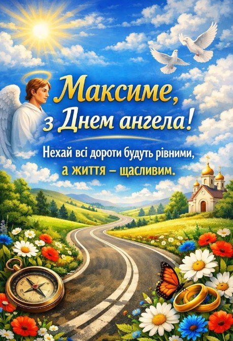 Максиме, з днем ангела! Щасливого життя!