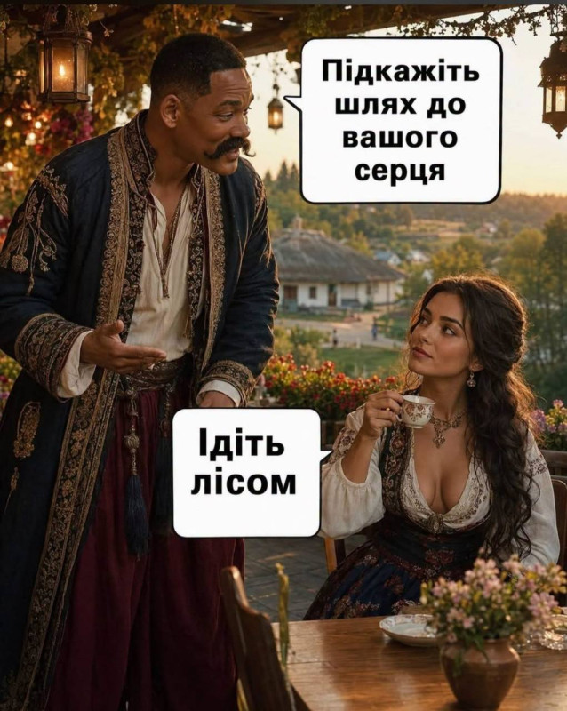 Листівка з гумором Ідіть лісом 