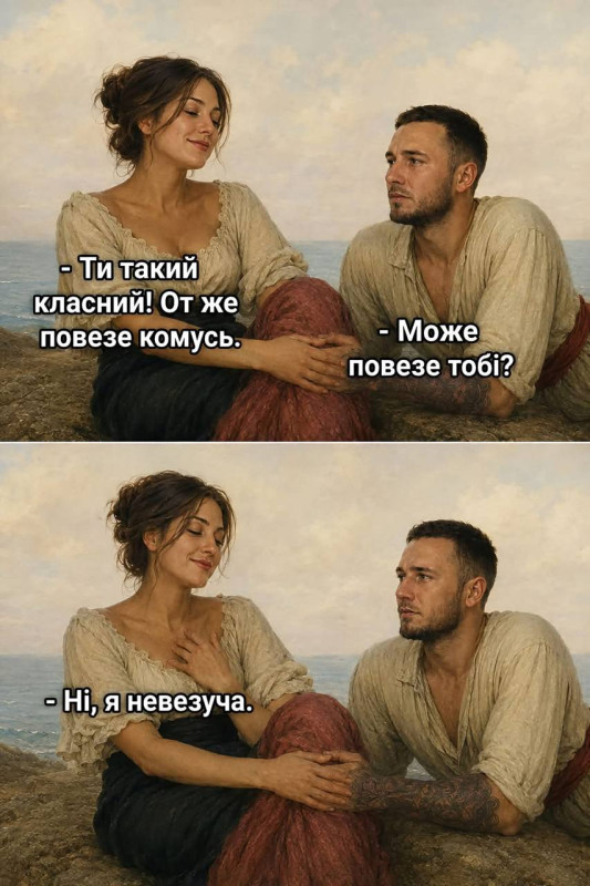 Листівка з гумором Я невезуча – смішна картинка для друзів