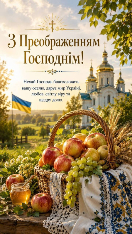 З Преображенням Господнім: яблука та храм