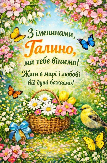 Галино, з іменинами тебе!