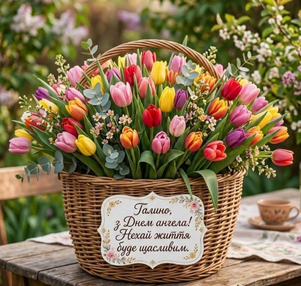 Святкова листівка з днем ангела Галино!