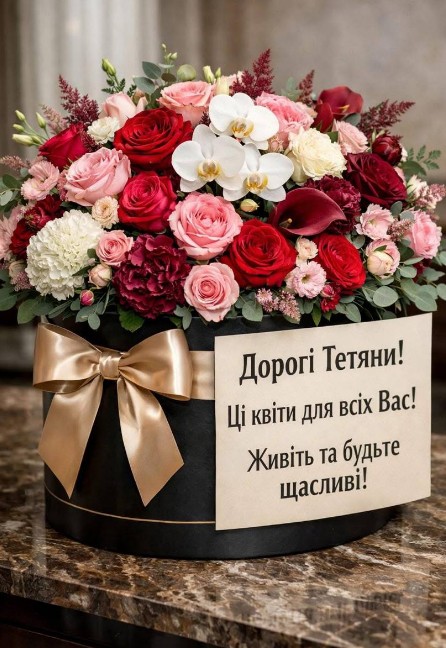 Щиро вітаю з Днем ангела дорогі Тетяни!