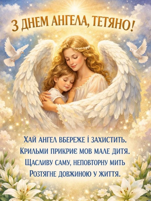 Привітання з днем Тетяни українською мовою