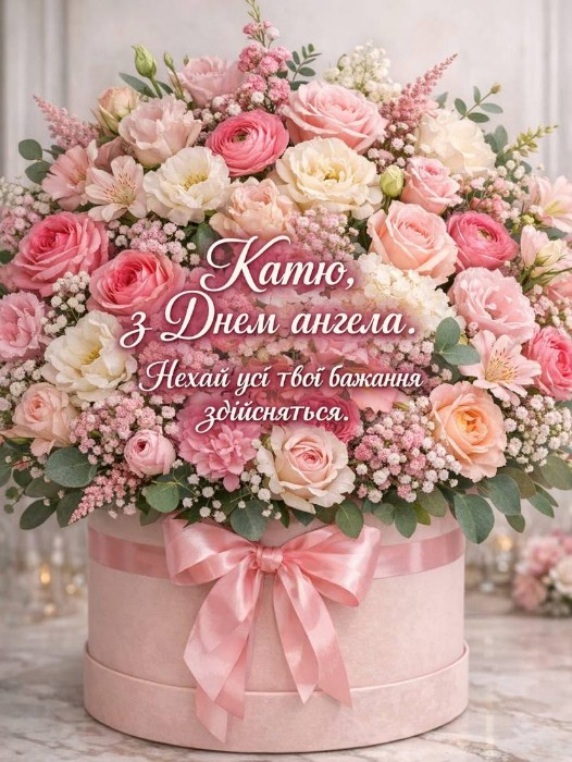 Дорога Катю, вітаю тебе з Днем ангела! 