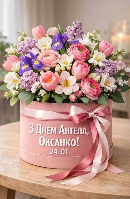 24 січня свій день ангела святкує Оксанко! Мої вітання! 