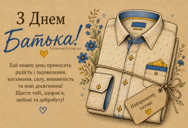 Найкращому татові на День батька 
