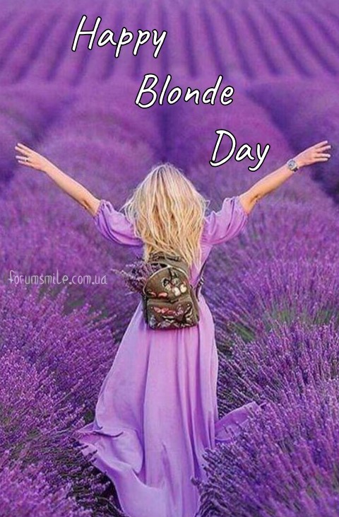 Картинка з Днем блондинок, Happy Blonde Day