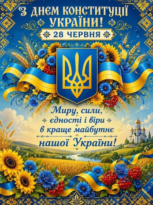 З Днем Конституції України 28 червня