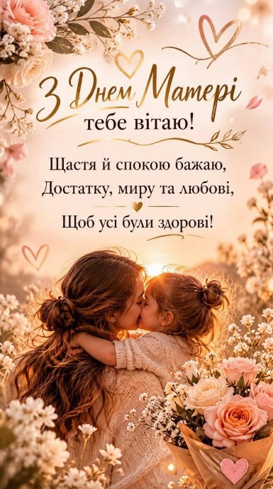 Вітальна листівка з Днем матері