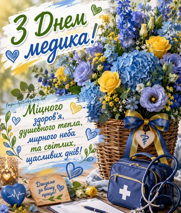Вітаю з Днем медика, теплі привітання.