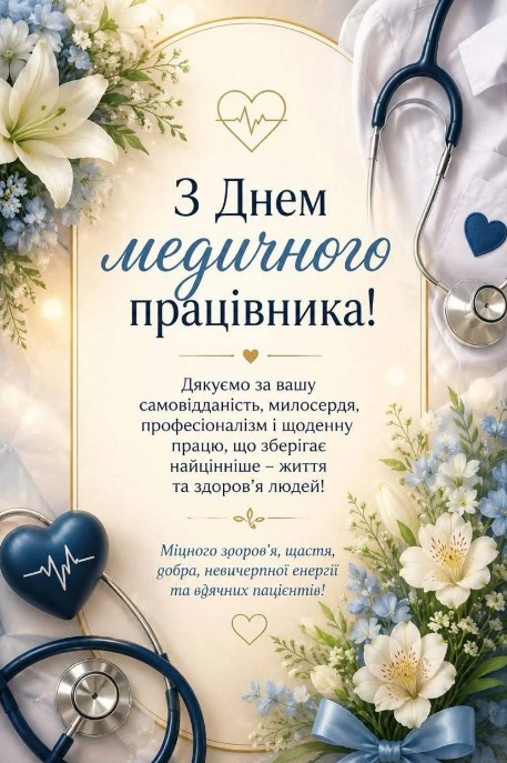Листівка на День медичного працівника