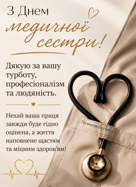 Вітальна листівка на День медичної сестри