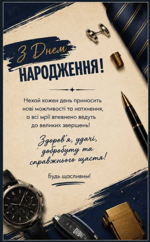 З Днем народження для чоловіка