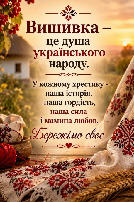 Листівка з вишиванкою: Душа українського народу