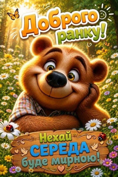 Доброго ранку, мирного середи 