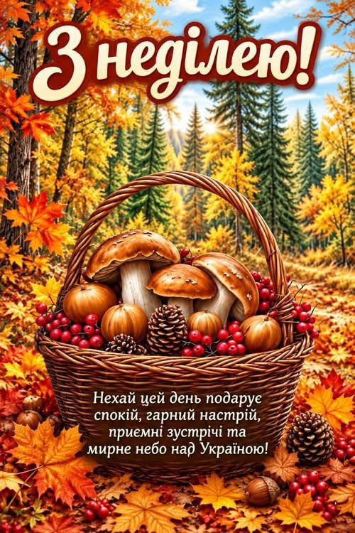 З неділею та побажанням спокою.