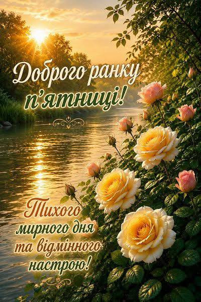 Листівка Доброго ранку п'ятниці