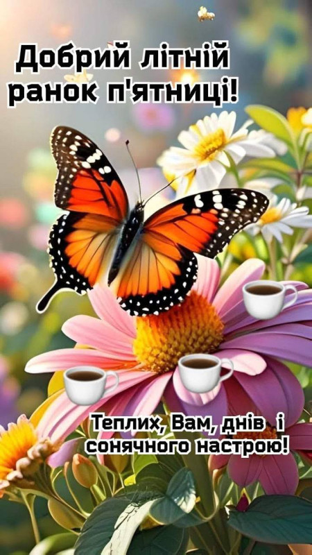 Добрий літній ранок п'ятниці