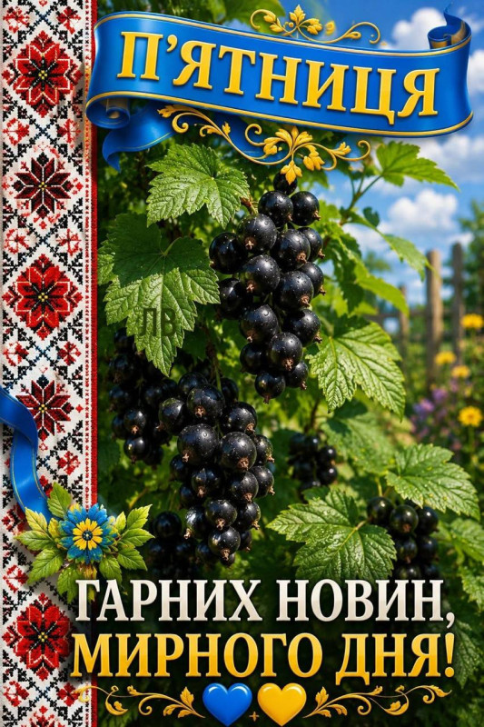 Листівка з П'ятницею: Гарних новин та мирного дня