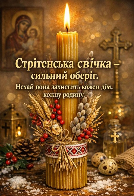 Щирі вітання і найкращі побажання! 2 Лютого - Стрітення Господнє