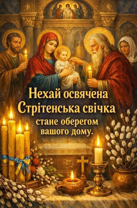 Зі святом з Стрітенням Господнім!