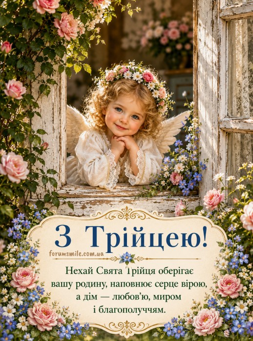  Щиро вітаю з Трійцею! Хай Свята Трійця оберігає вашу родину!