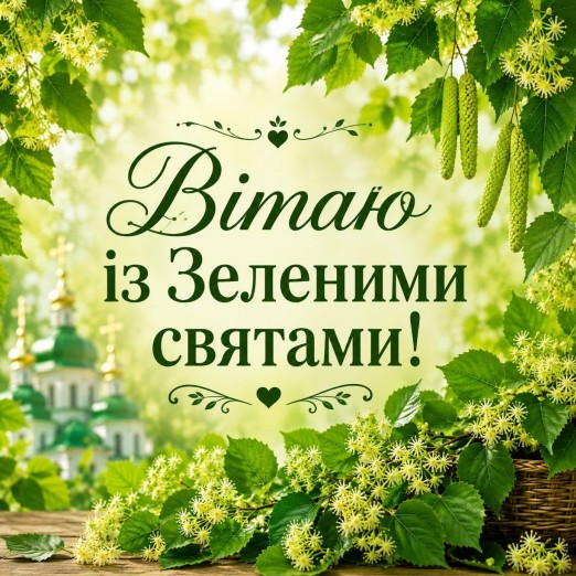 Щиро вітаю із Зеленими святами!