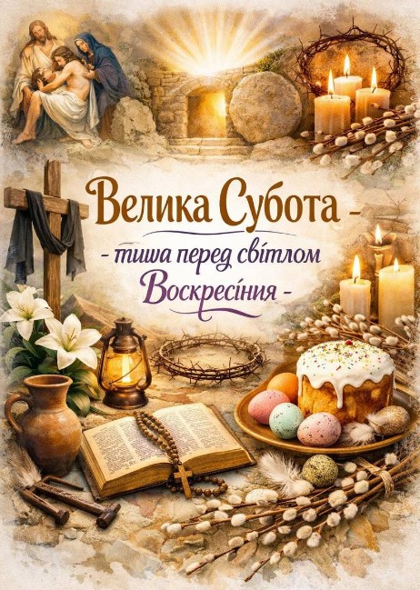 Листівка з Великою Суботою: тиша перед Воскресінням